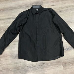 Men's Black Button Down Shirt